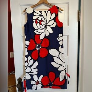 ❤️💙🤍Vintage Hukilau Fashions Honolulu cotton Hawaiian dress, size 6-8